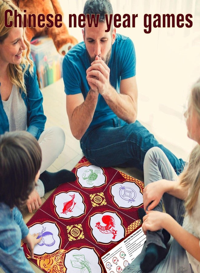 Numyawl BAU Cua Ca Cop Game - Luxurious Golden Snake Mat & Dice Games for Adult Kids, Chinese New Year Fish Shrimp Crab Dice Games Lunar New Year Game for Spring Festival, Gatherings & Celebrations - Image 5